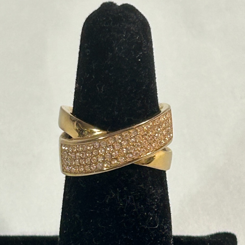 Michael Kors Rose Gold Pave Ring